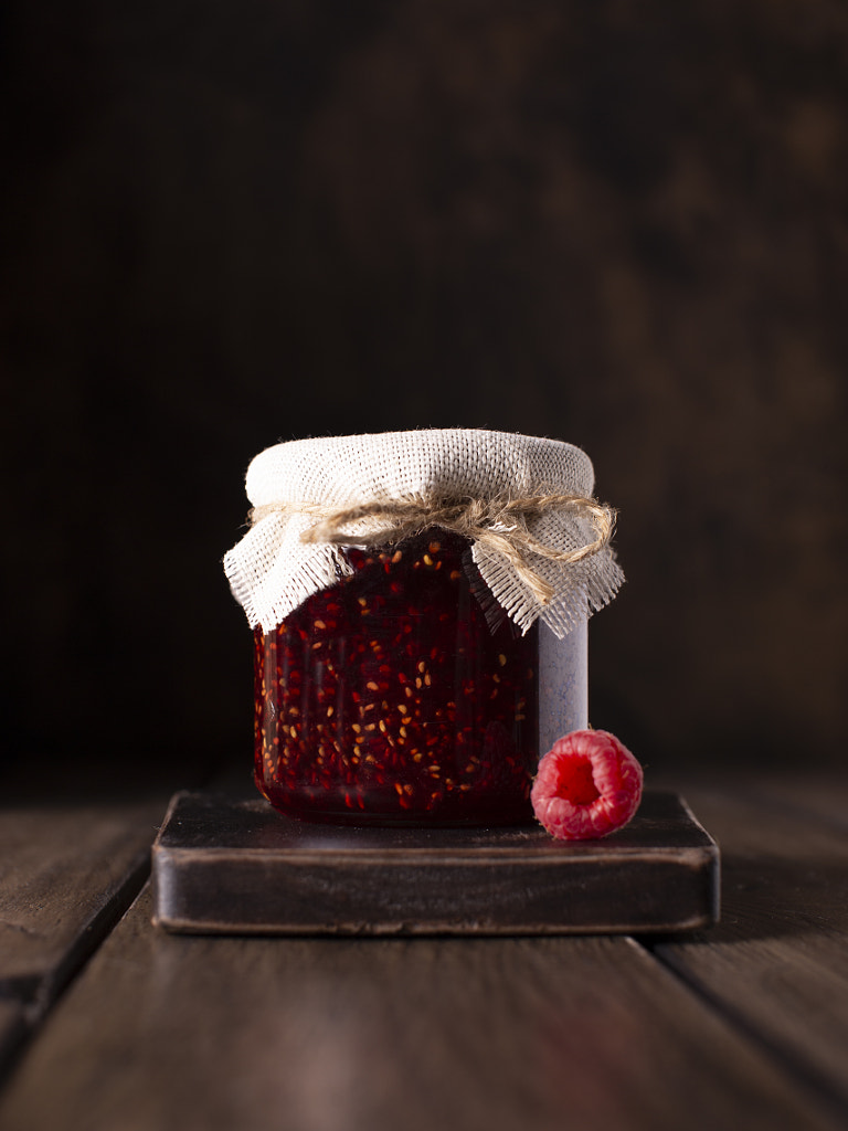 A little jar of raspberry jam by tmedvedtskaya on 500px.com