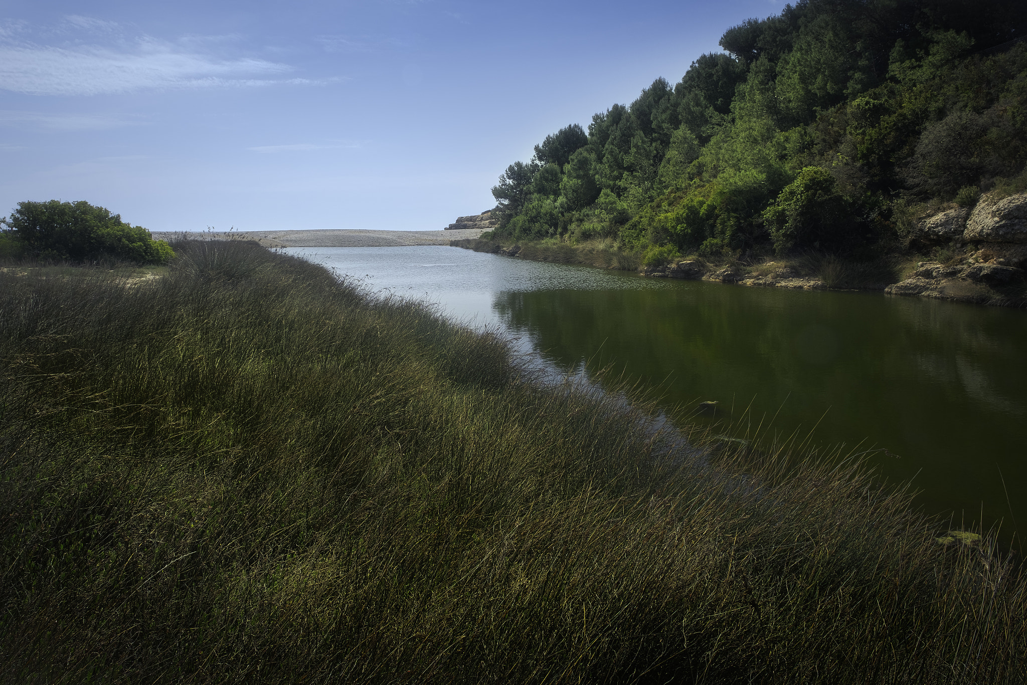 Santes Creus sea lagoon