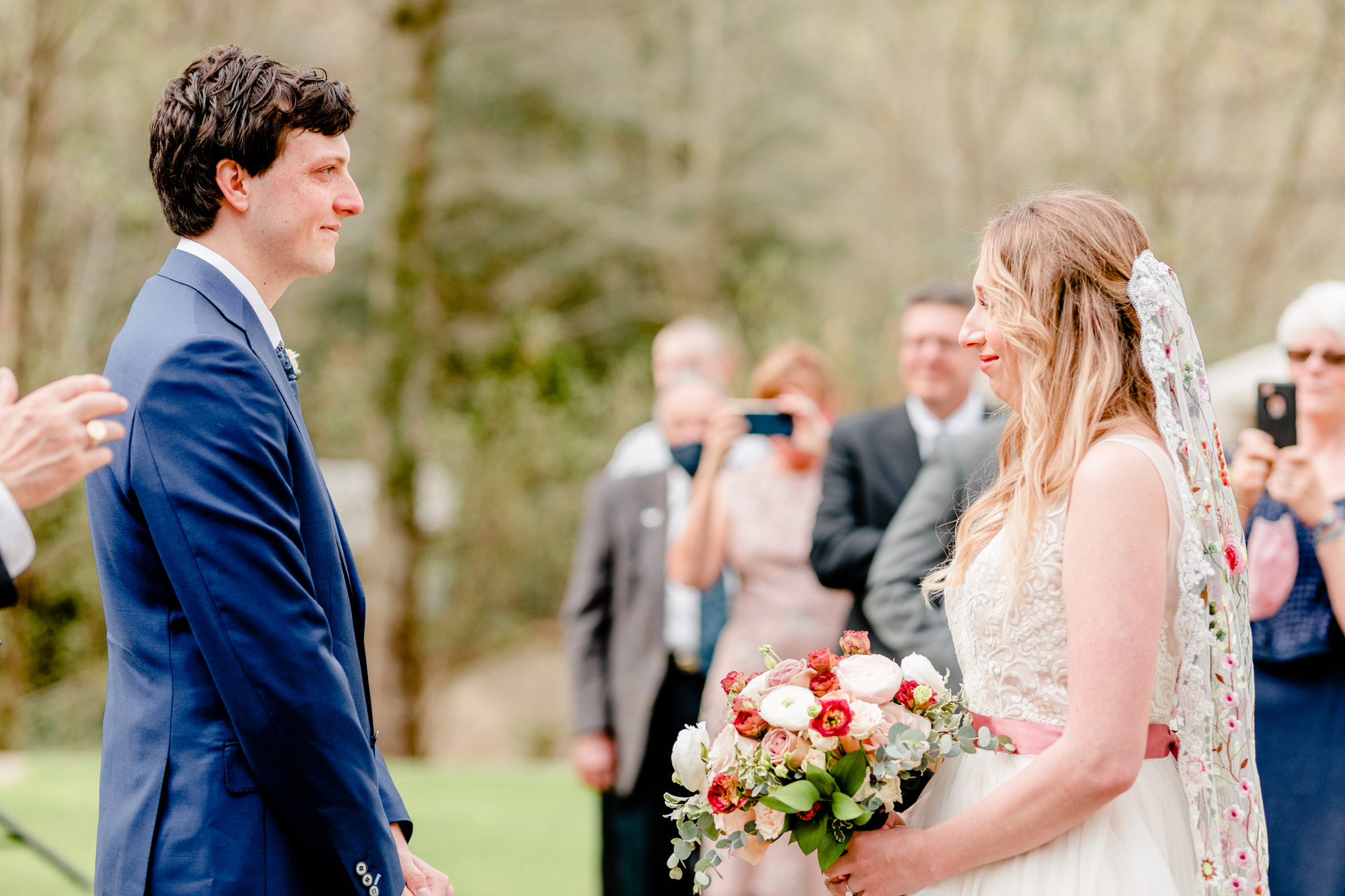 Umstead Hotel Wedding Navy Blush