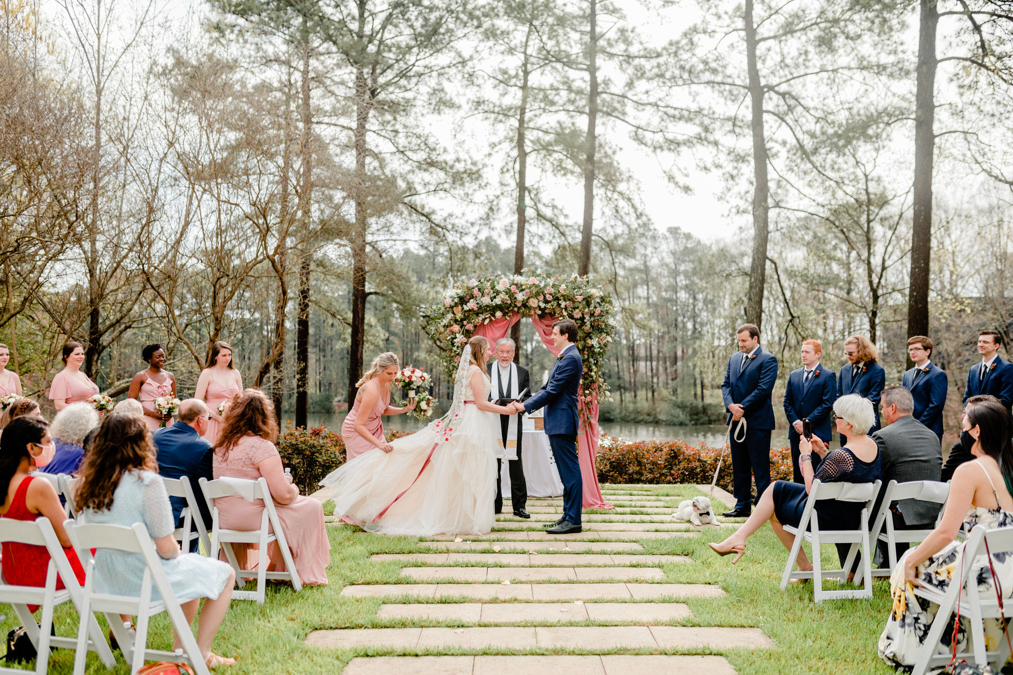 Umstead Hotel Wedding Navy Blush