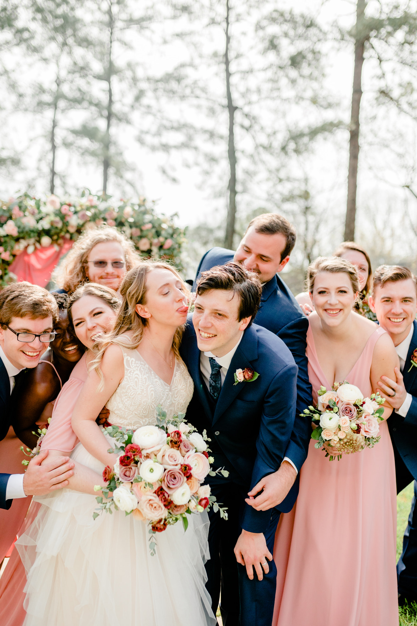 Umstead Hotel Wedding Navy Blush