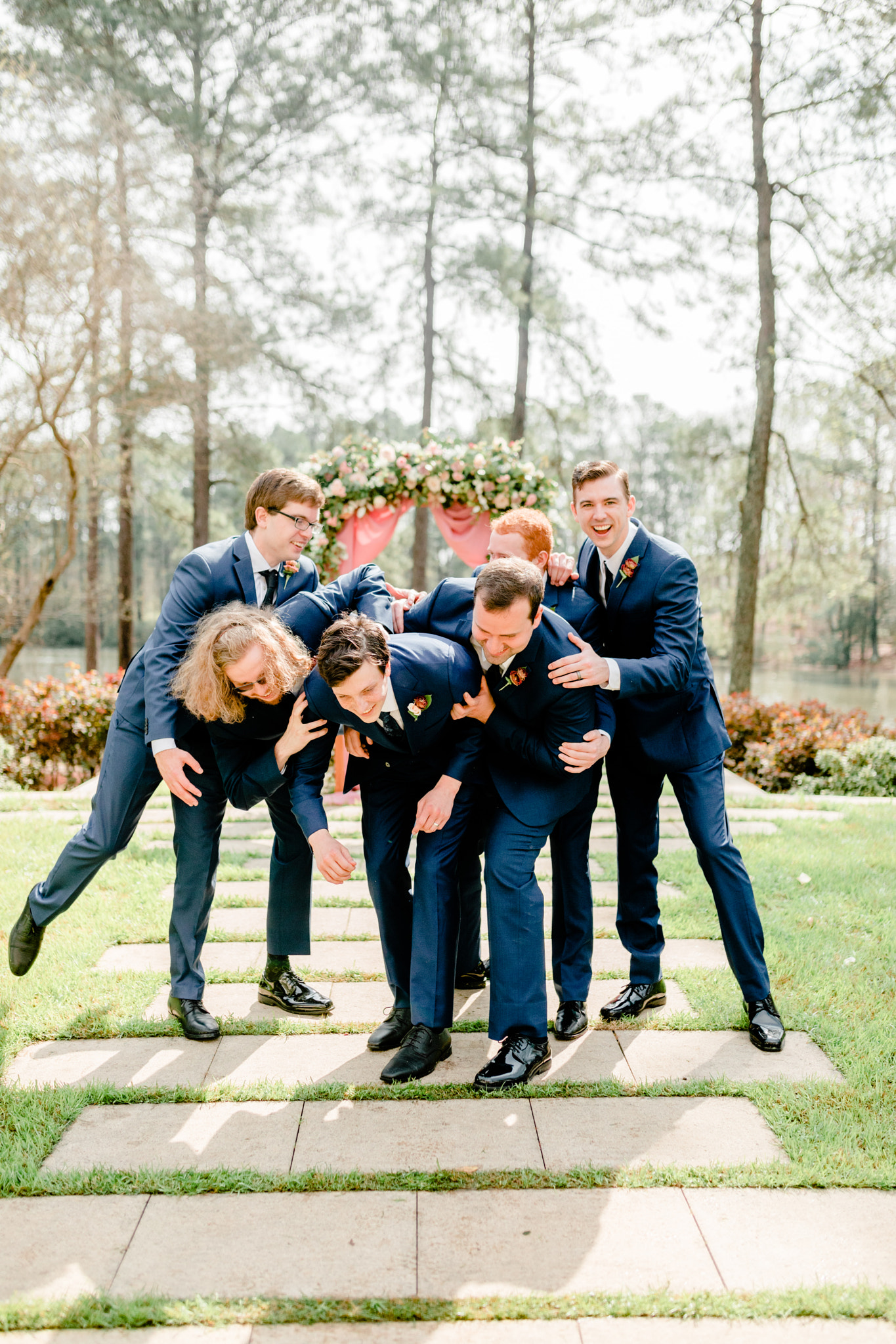 Umstead Hotel Wedding Navy Blush