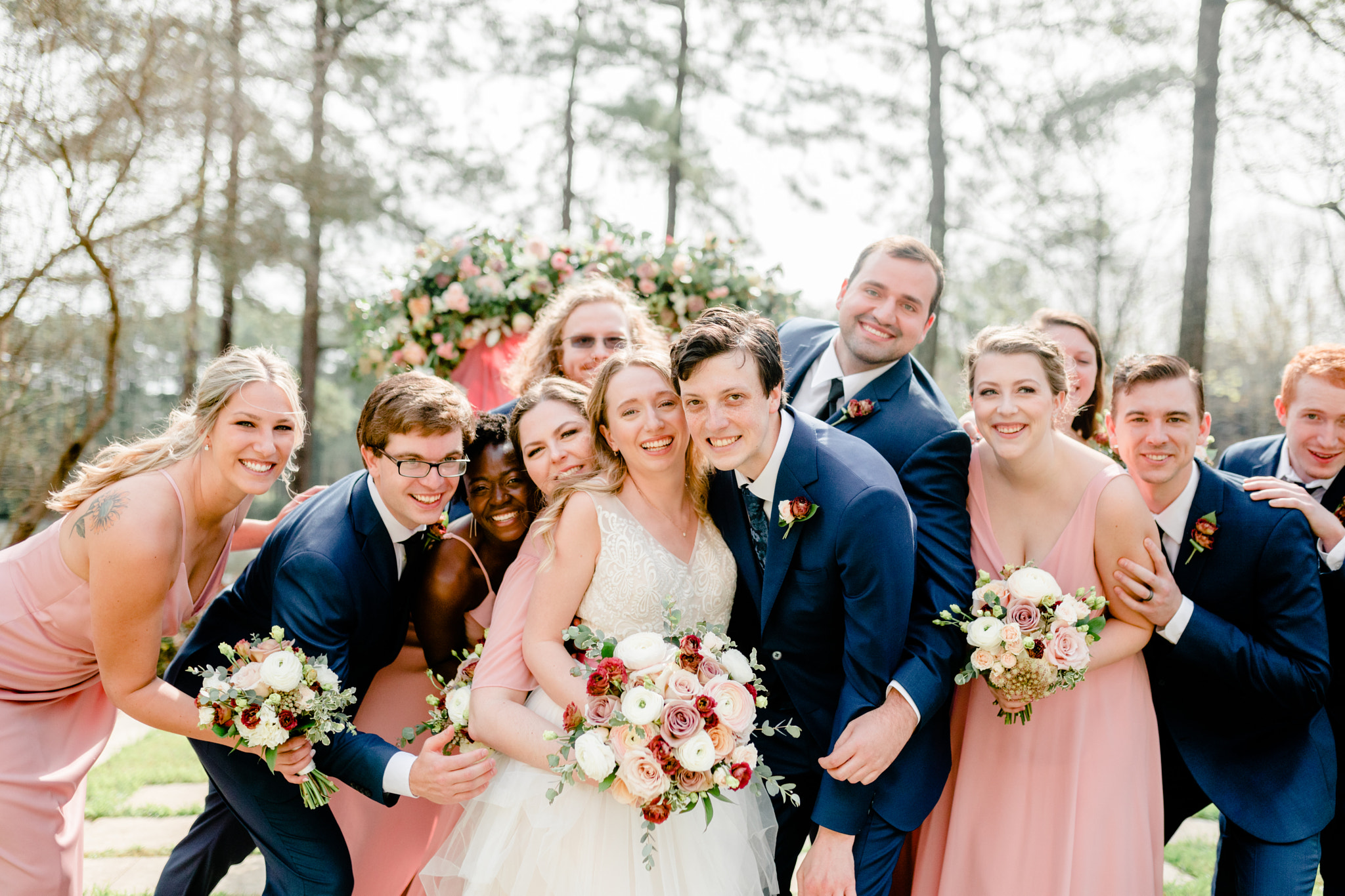 Umstead Hotel Wedding Navy Blush