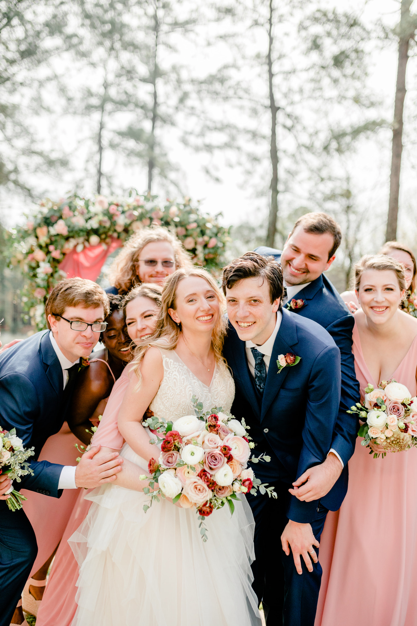 Umstead Hotel Wedding Navy Blush