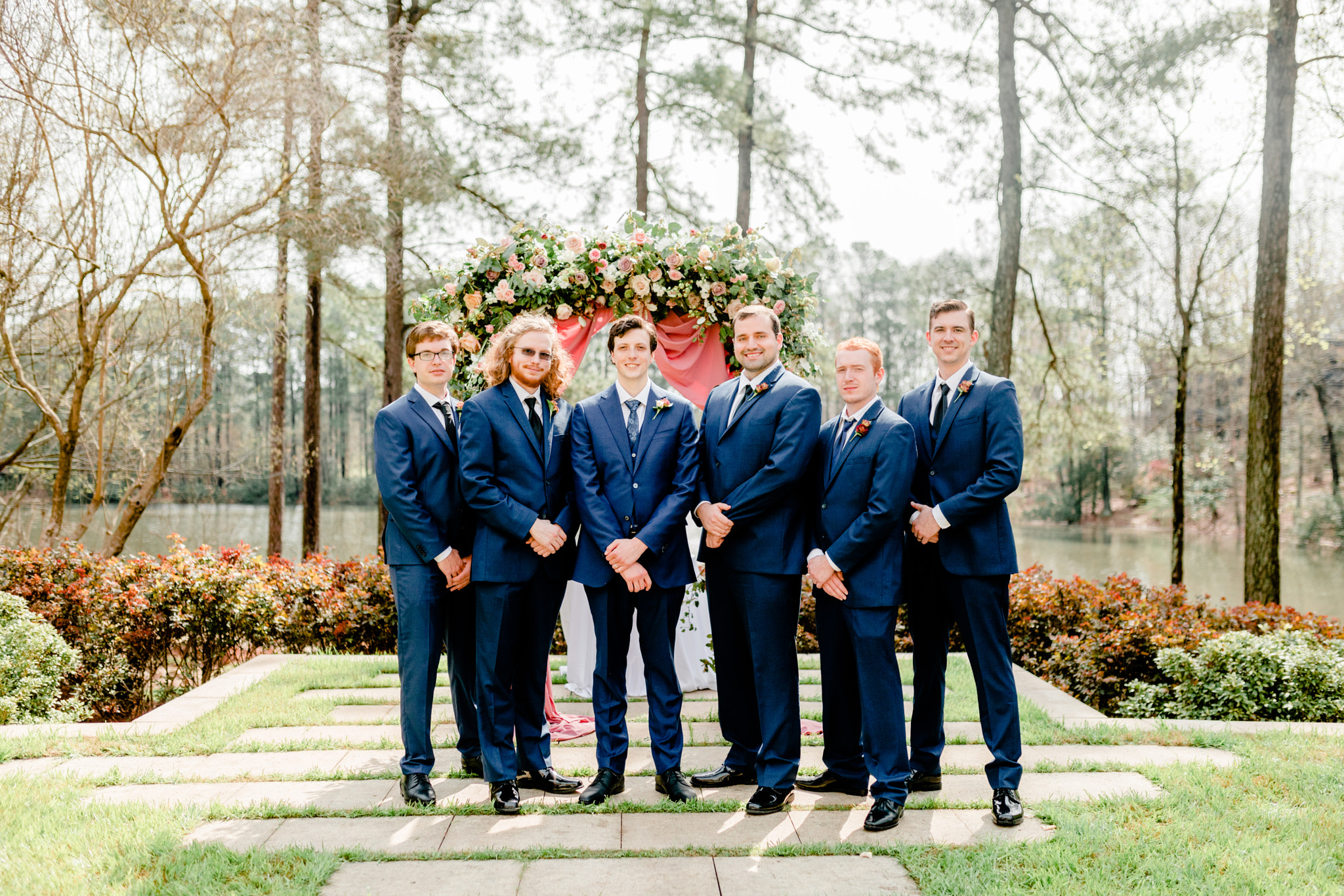 Umstead Hotel Wedding Navy Blush