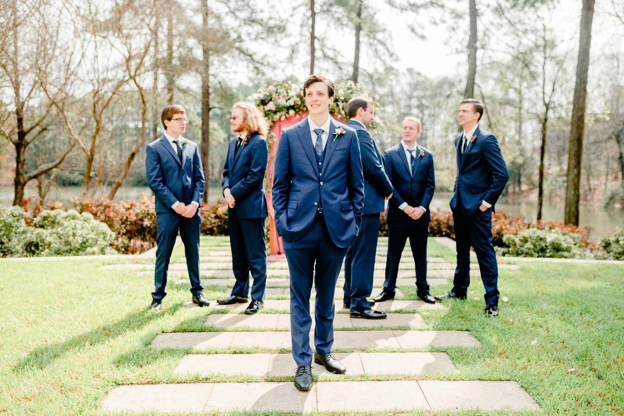 Umstead Hotel Wedding Navy Blush