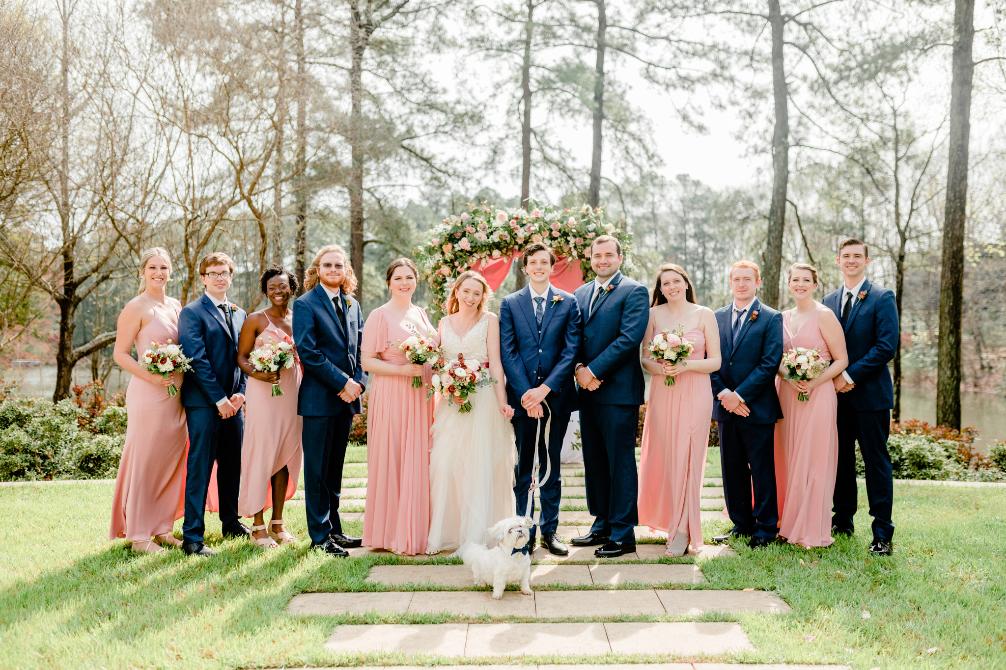 Umstead Hotel Wedding Navy Blush