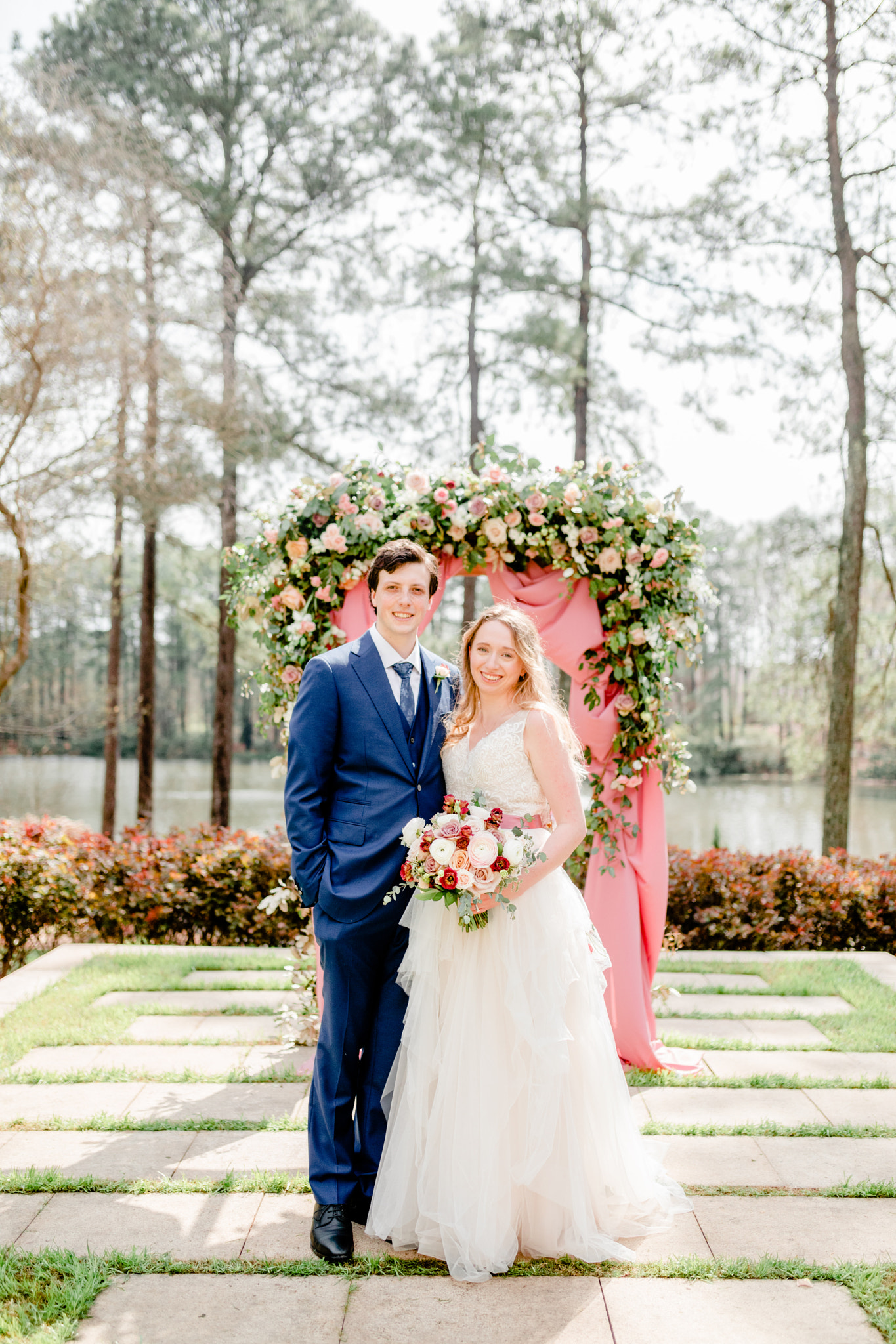 Umstead Hotel Wedding Navy Blush