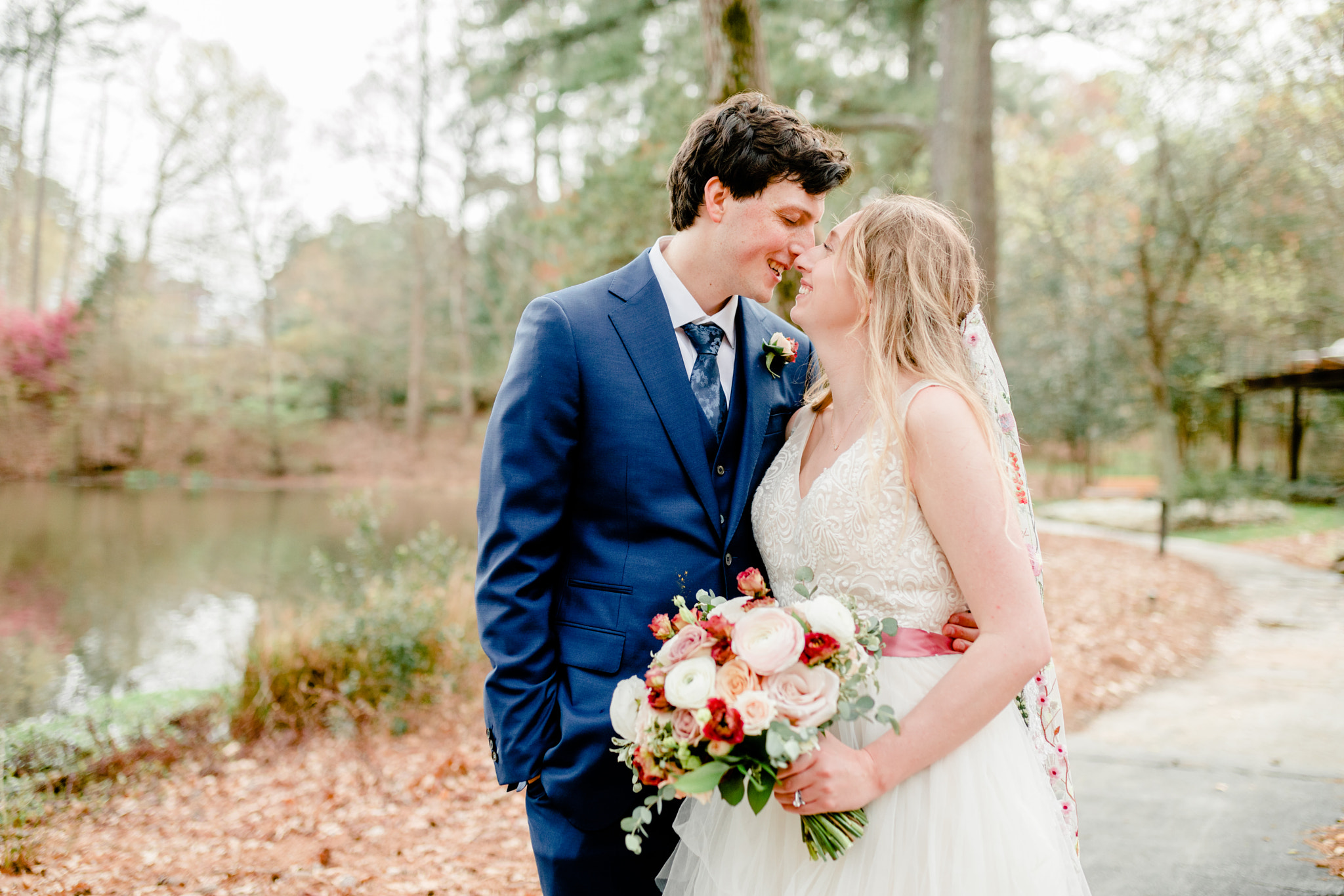 Umstead Hotel Wedding Navy Blush