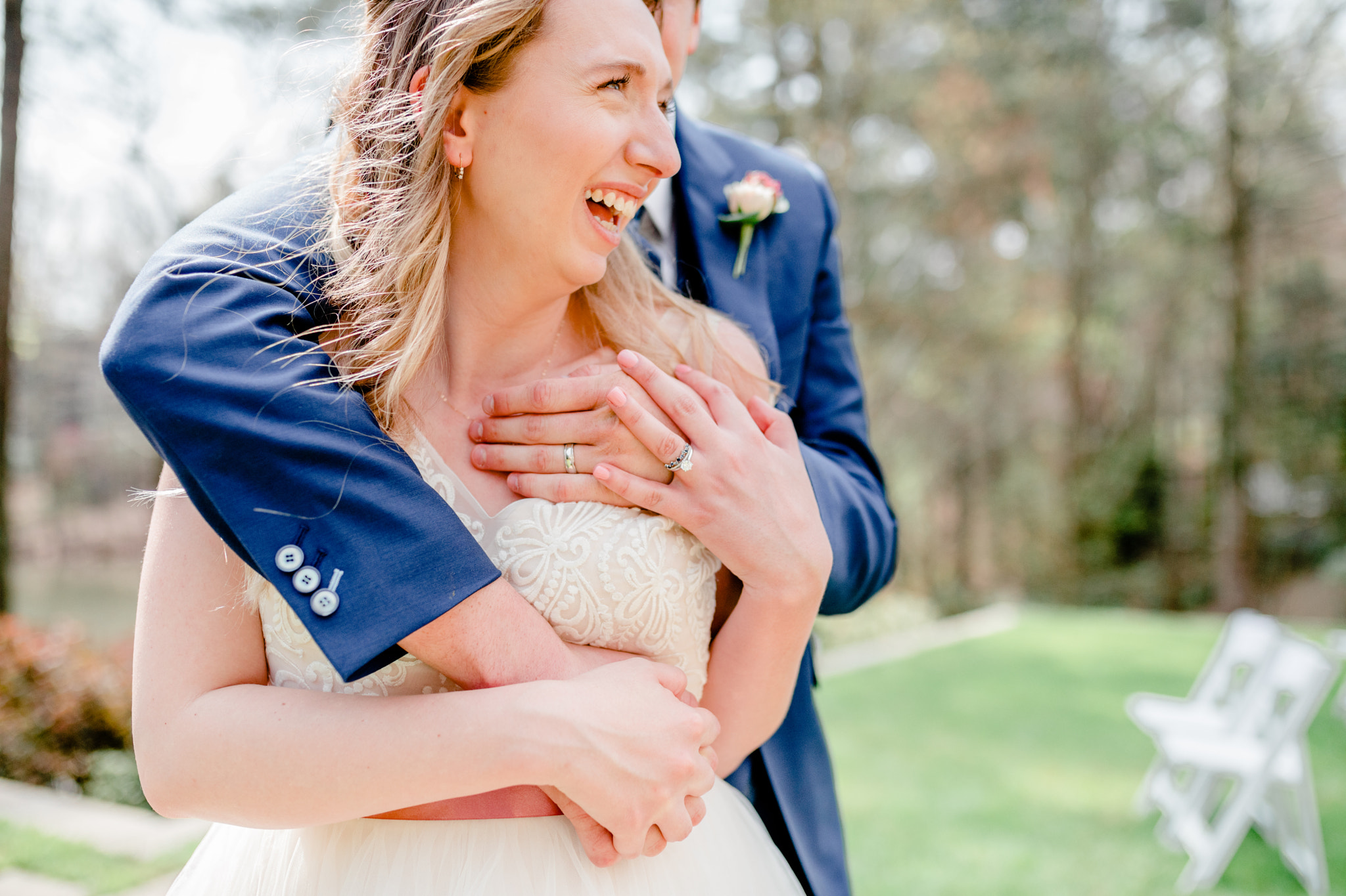 Umstead Hotel Wedding Navy Blush