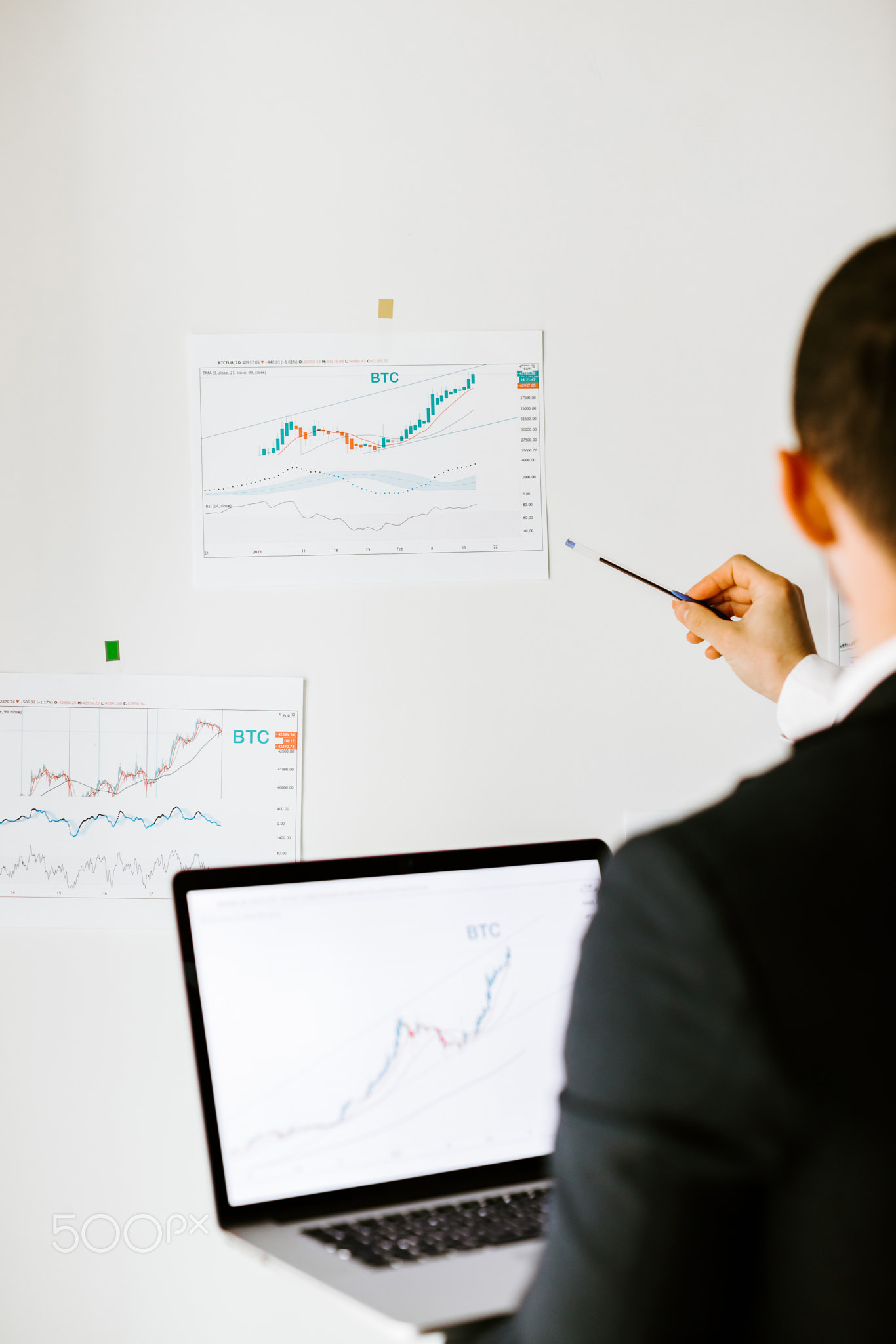 financial Investment broker workplace