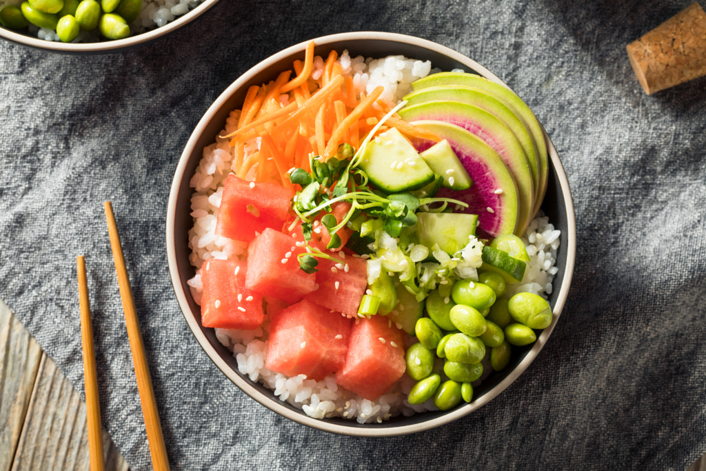 Homemade Vegan Poke Bowl by Brent Hofacker on 500px.com