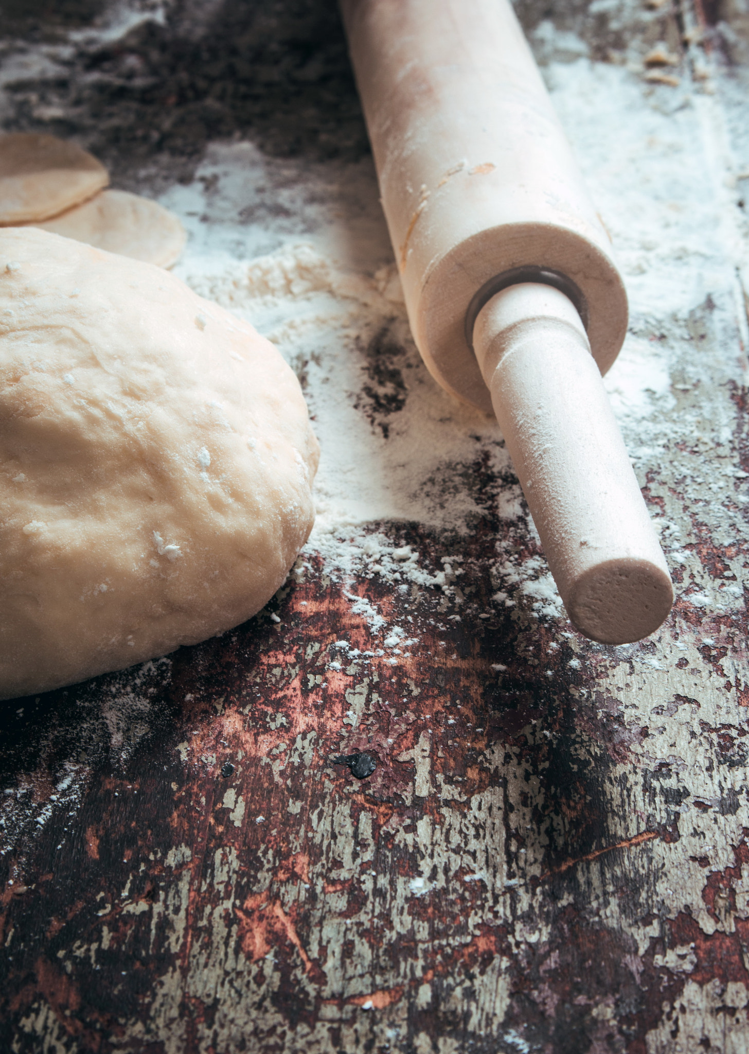 rolling the dough