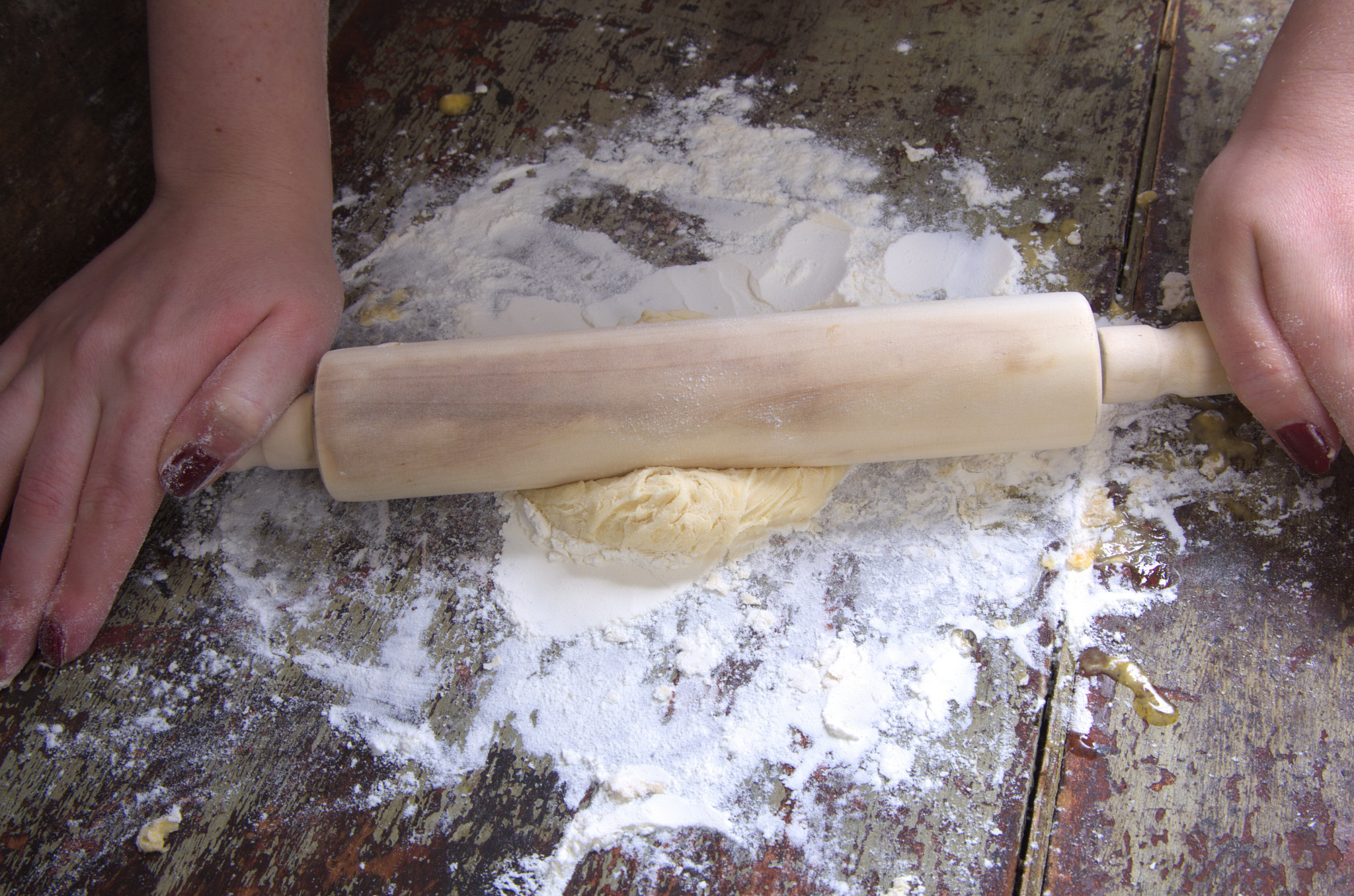 rolling the dough