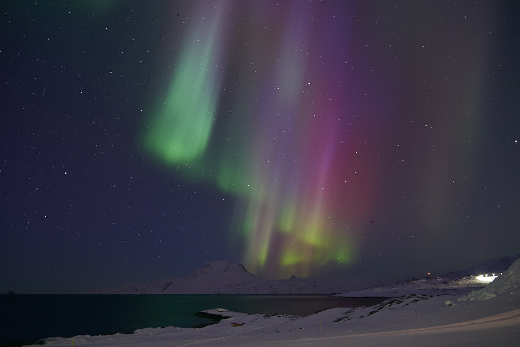 Aurora Borealis and Sermitsiaq by Vagn Hansen on 500px.com