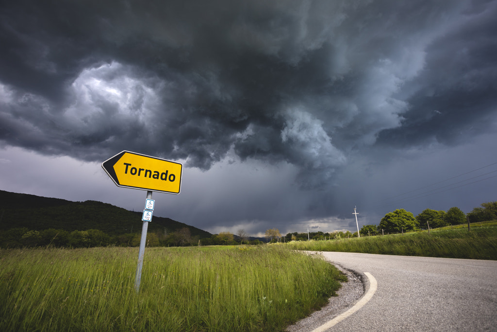 Storm Road Tornado Sign by Jure Batagelj on 500px.com