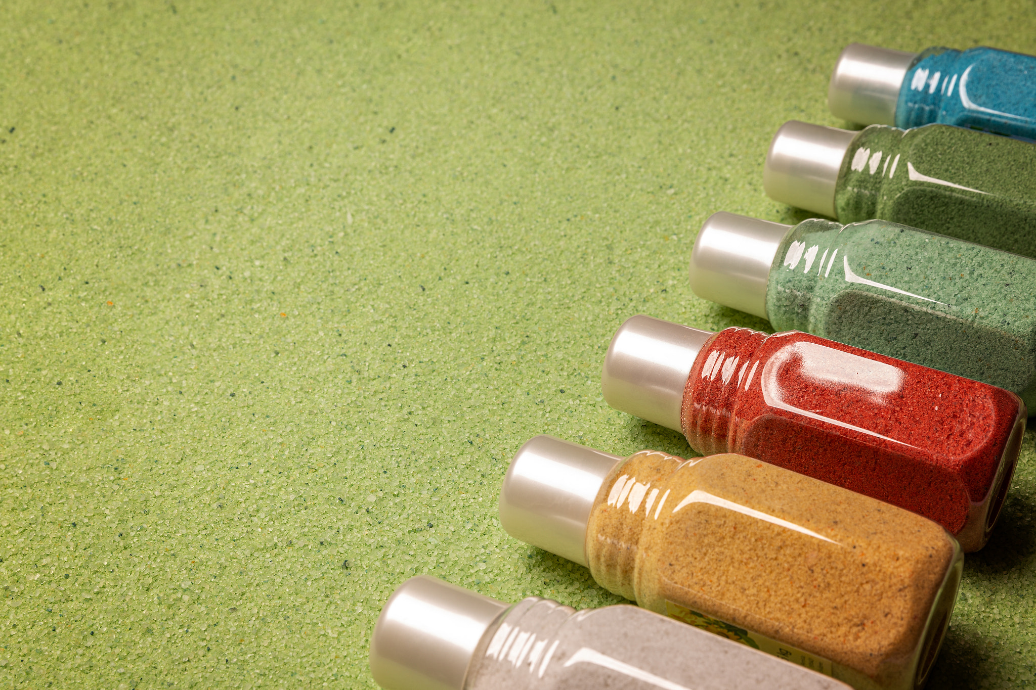 Various types of bath salt