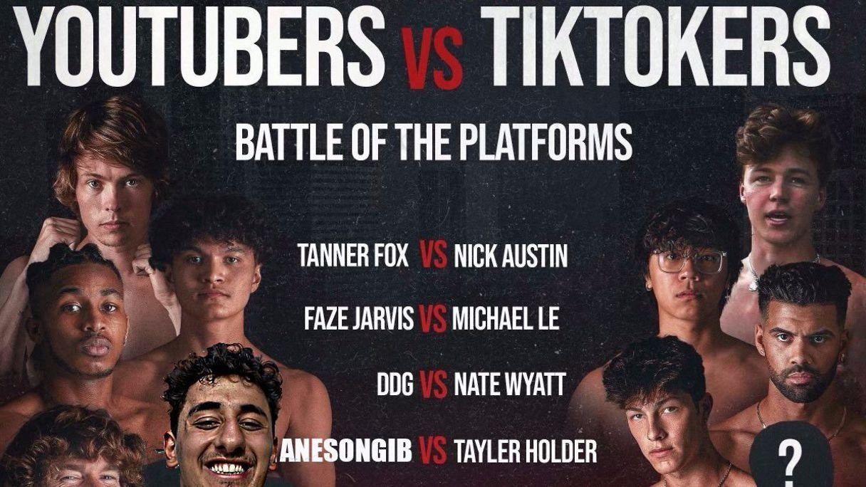 YouTube vs TikTok Boxing fight online Hall vs McBroom