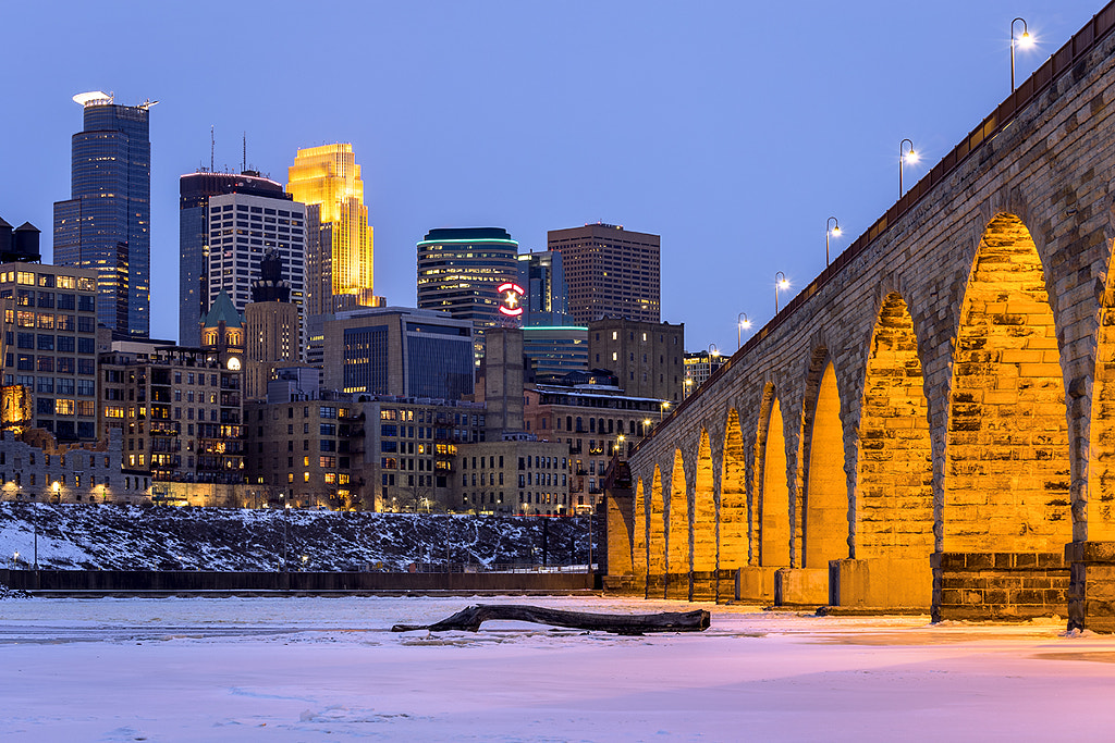 Stone Arch Bridge, Skyline, Minneapolis, Minnesota, America by Joe Daniel Price on 500px.com