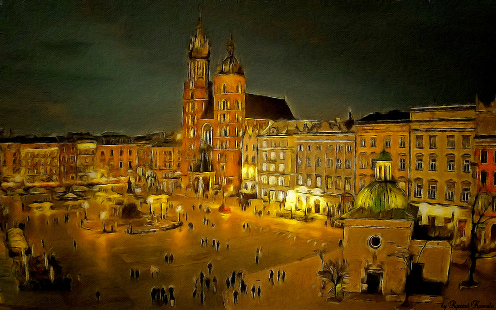 Golden night in Krakow  by Ryszard Kosmala on 500px.com