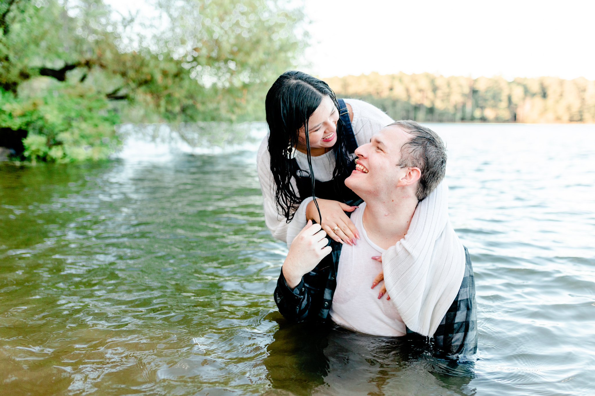 Jordan Lake Engagement Session