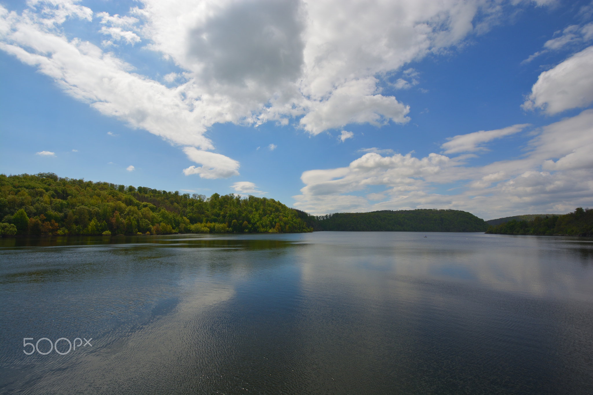 Rappbode dam in Germany in the mountains of Harz