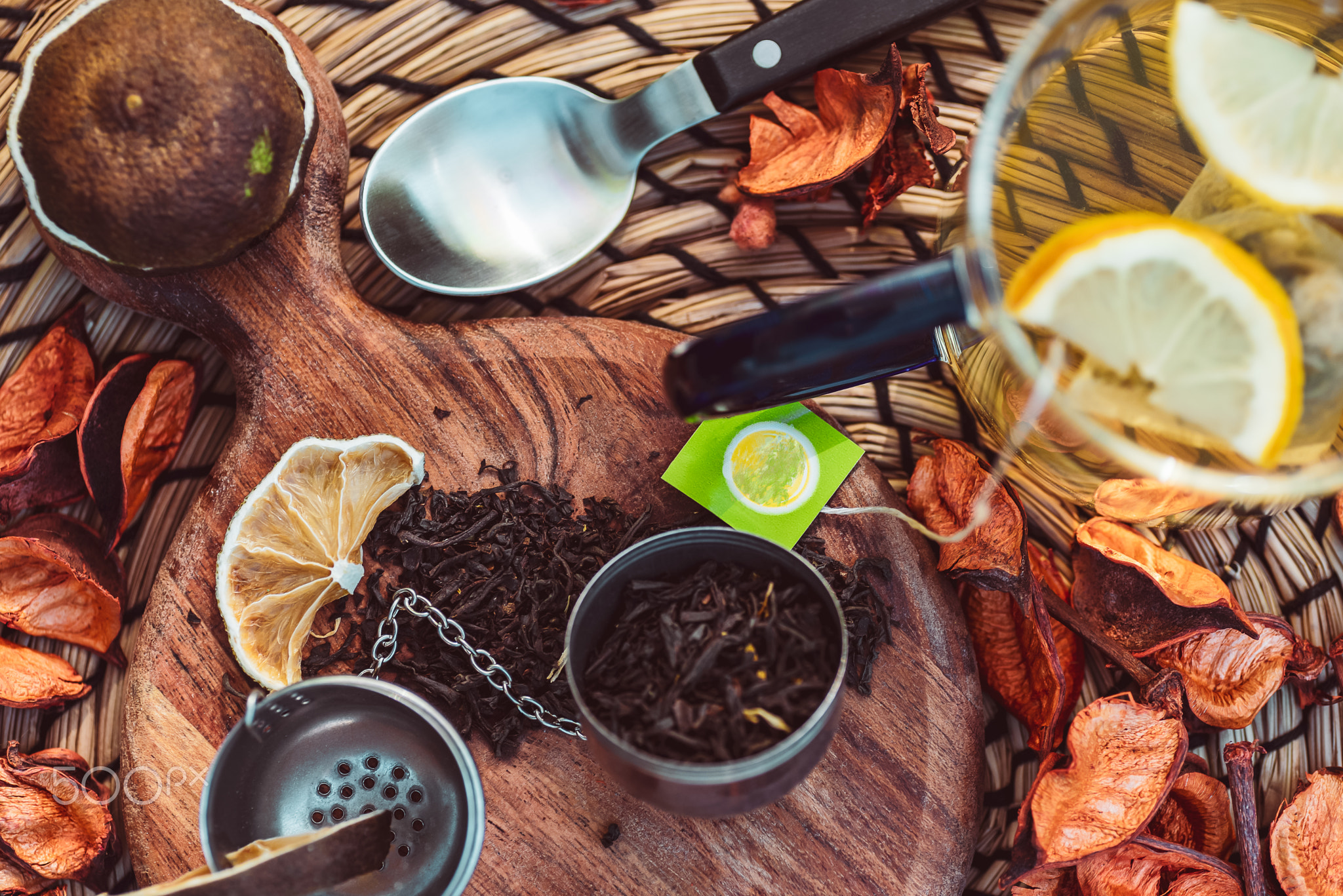 Morning tea with  dried lime