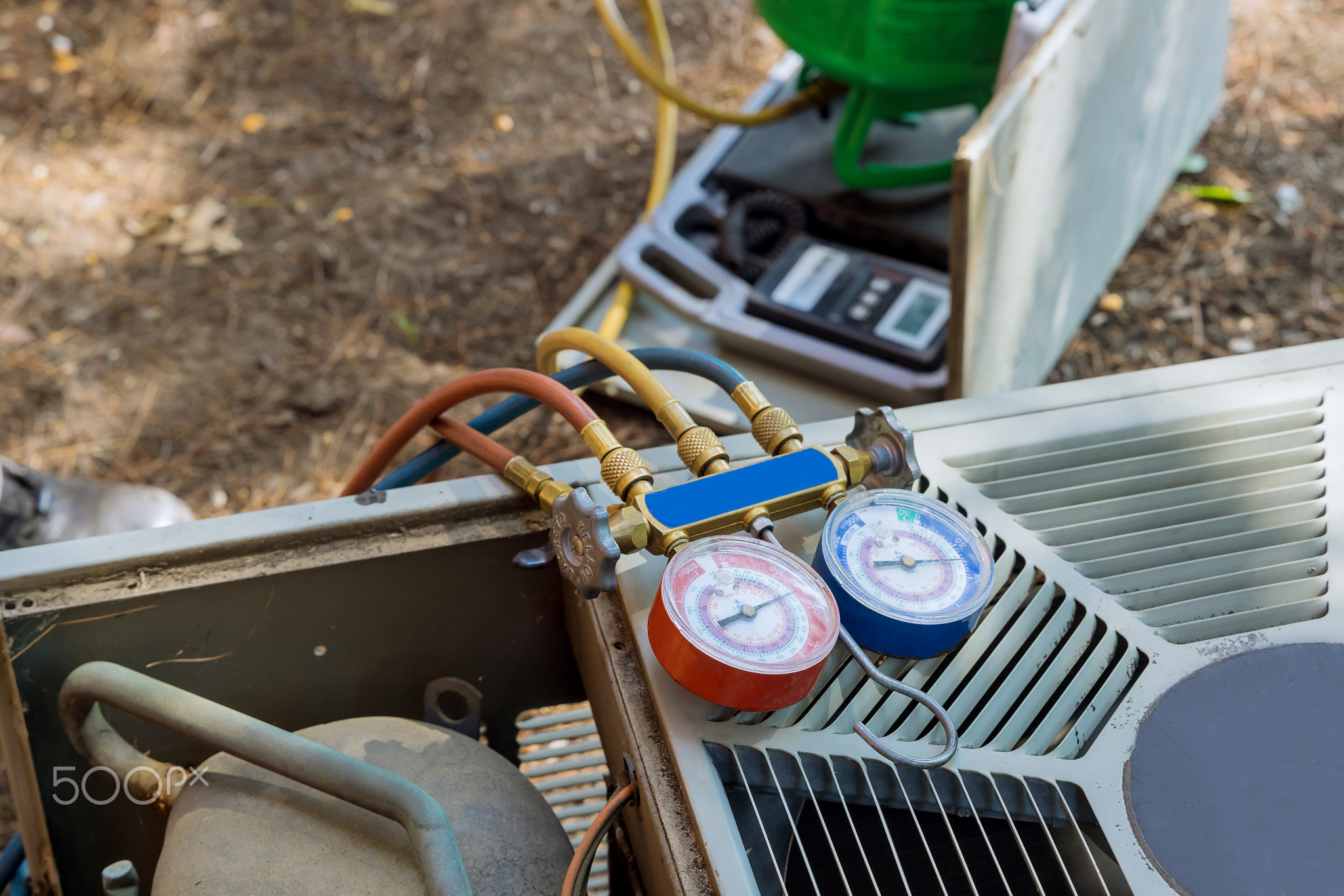 Air conditioning heating units for a is checking conditioning system