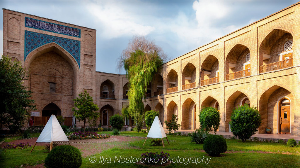 The inner courtyard of the Kukeldash Madrasah in Tashkent by Ilya Nesterenko on 500px.com