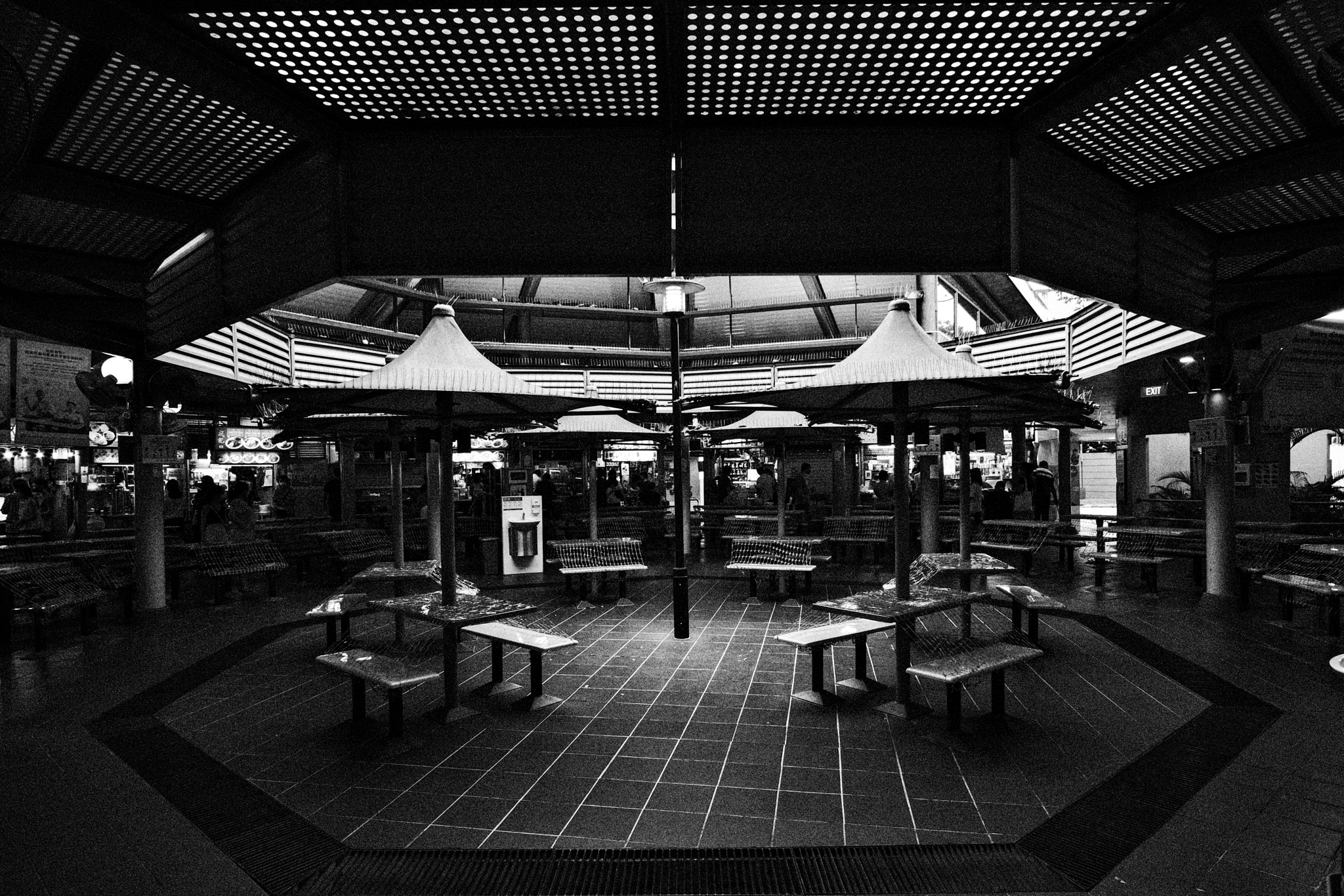 The interior of Hawker Centre 