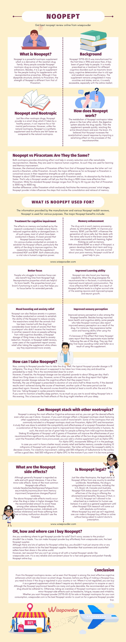 Get Best Noopept Review Online From Wise Powder