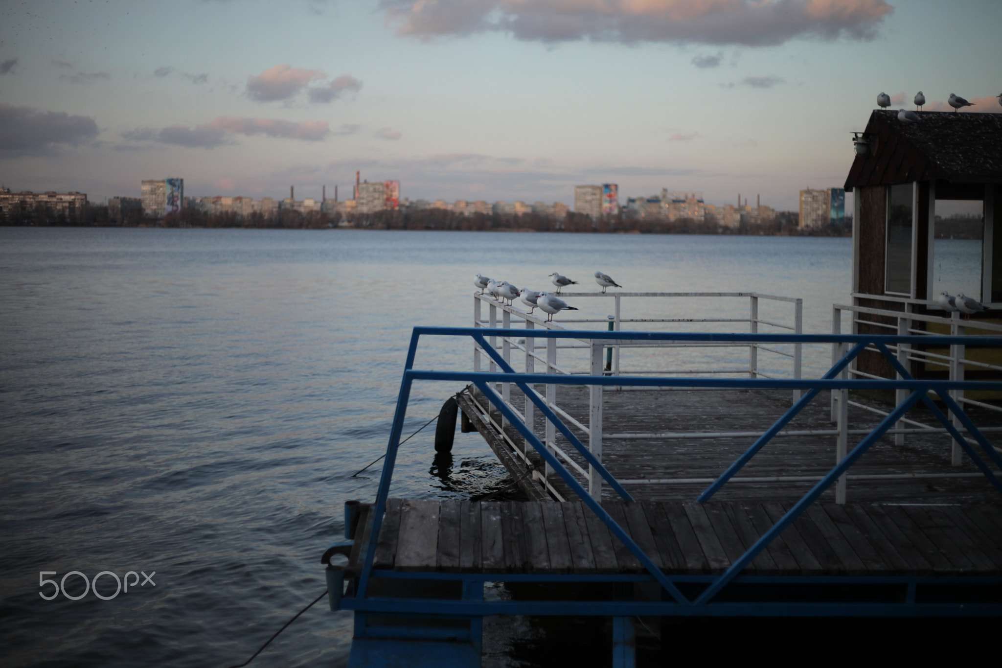 A bridge over a body of water