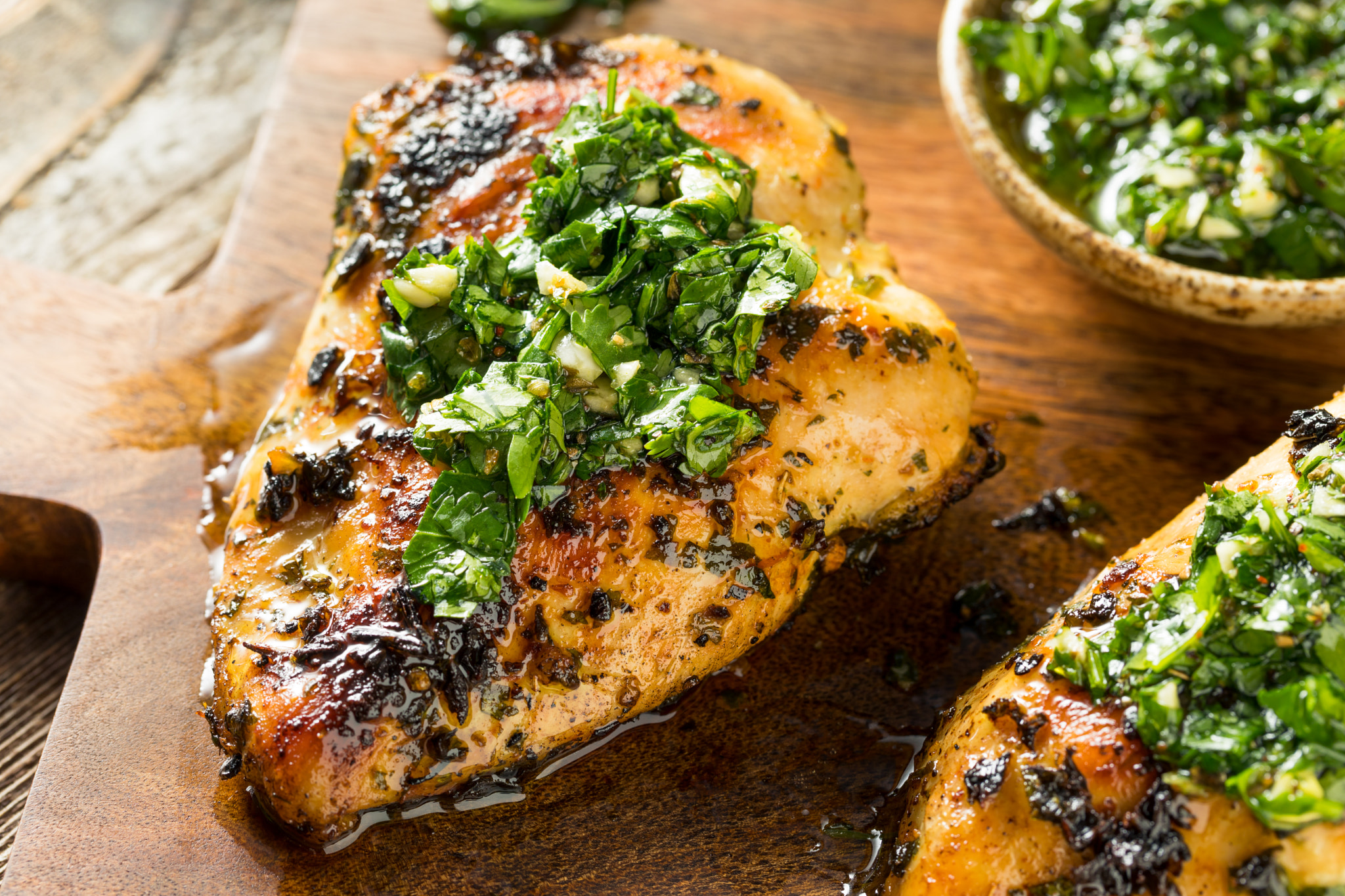 Homemade Grilled Chimichurri Chicken Breast