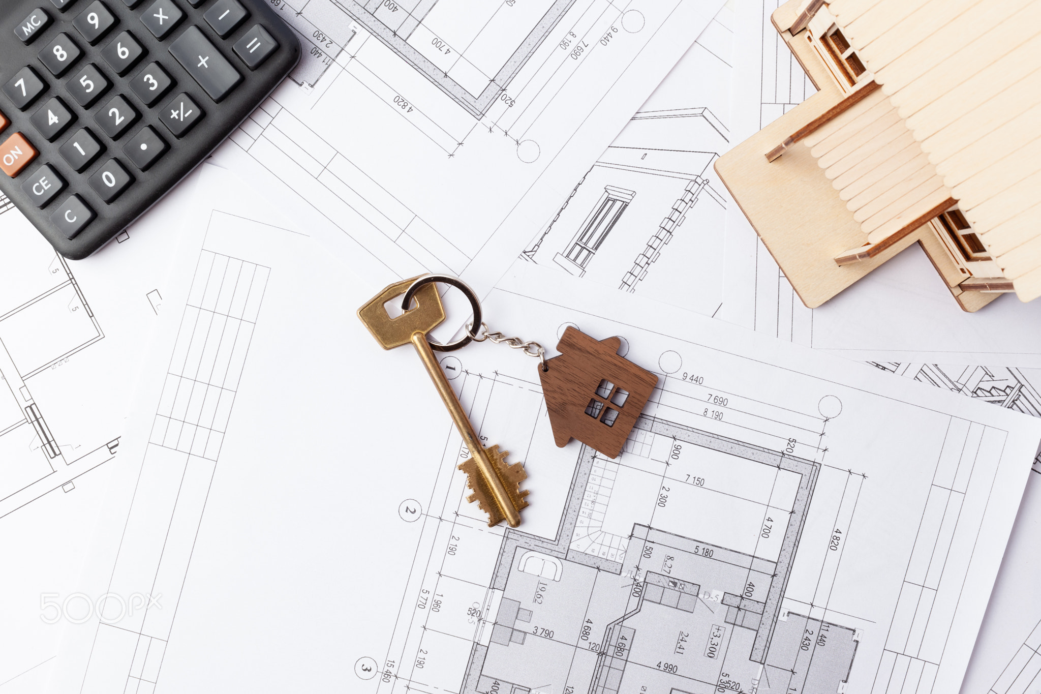 calculating the construction of the house, the layout of the house on