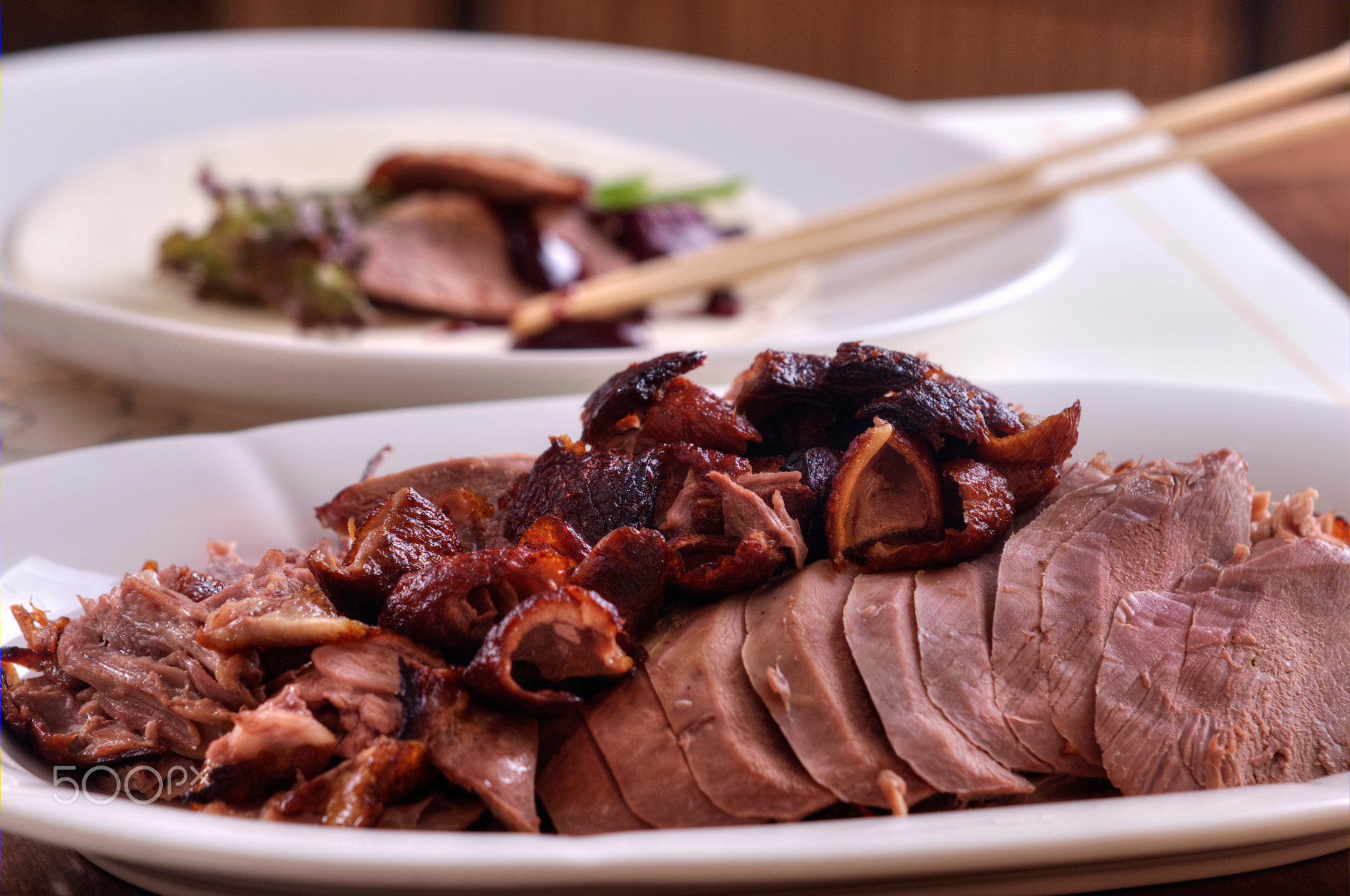 tasty roast duck with spices