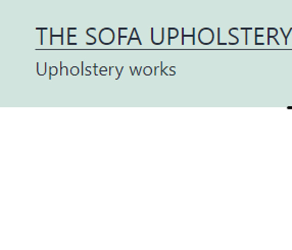 Sofa, Cushion , Chair or Curtain Upholstery Service