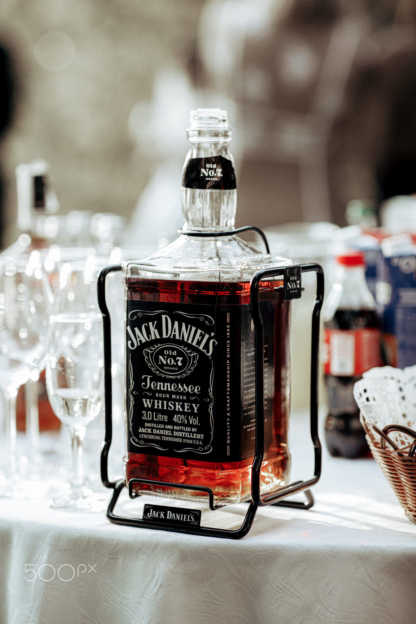 A glass of wine on a table