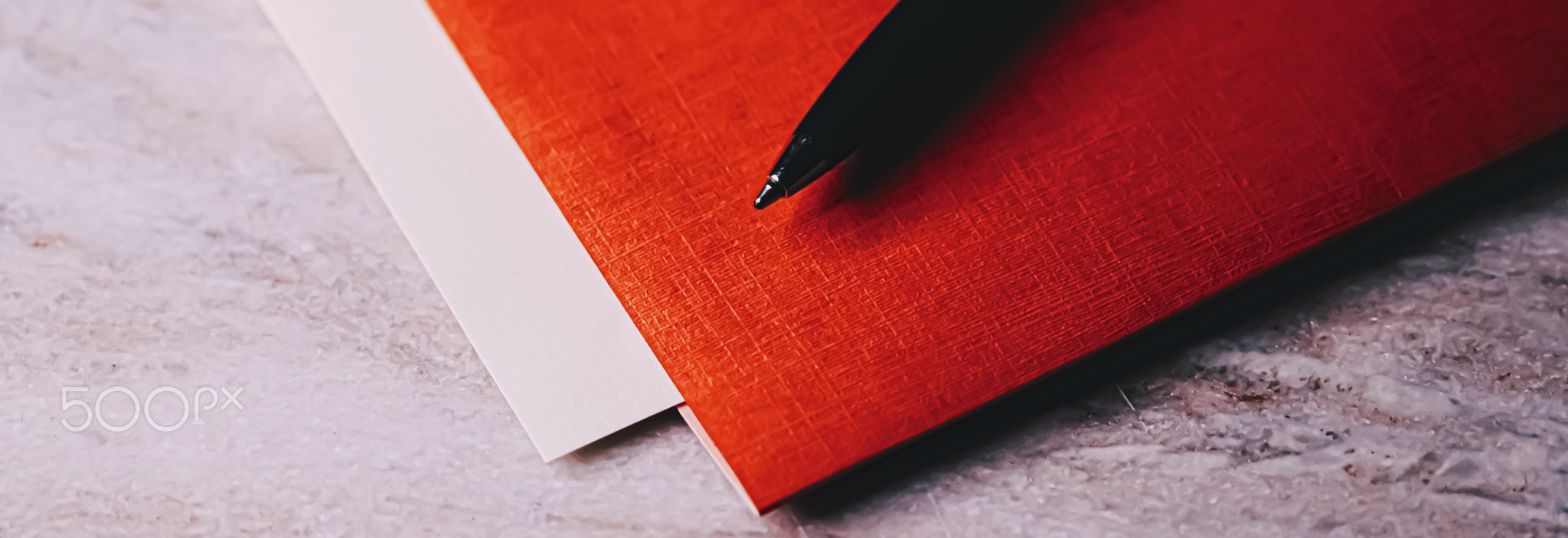 Pen and papers as office stationery