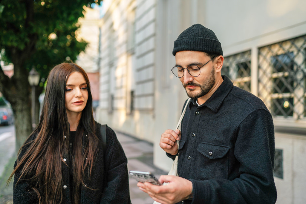 Street style ,lifestyle portrait of couple  by Olha Dobosh on 500px.com