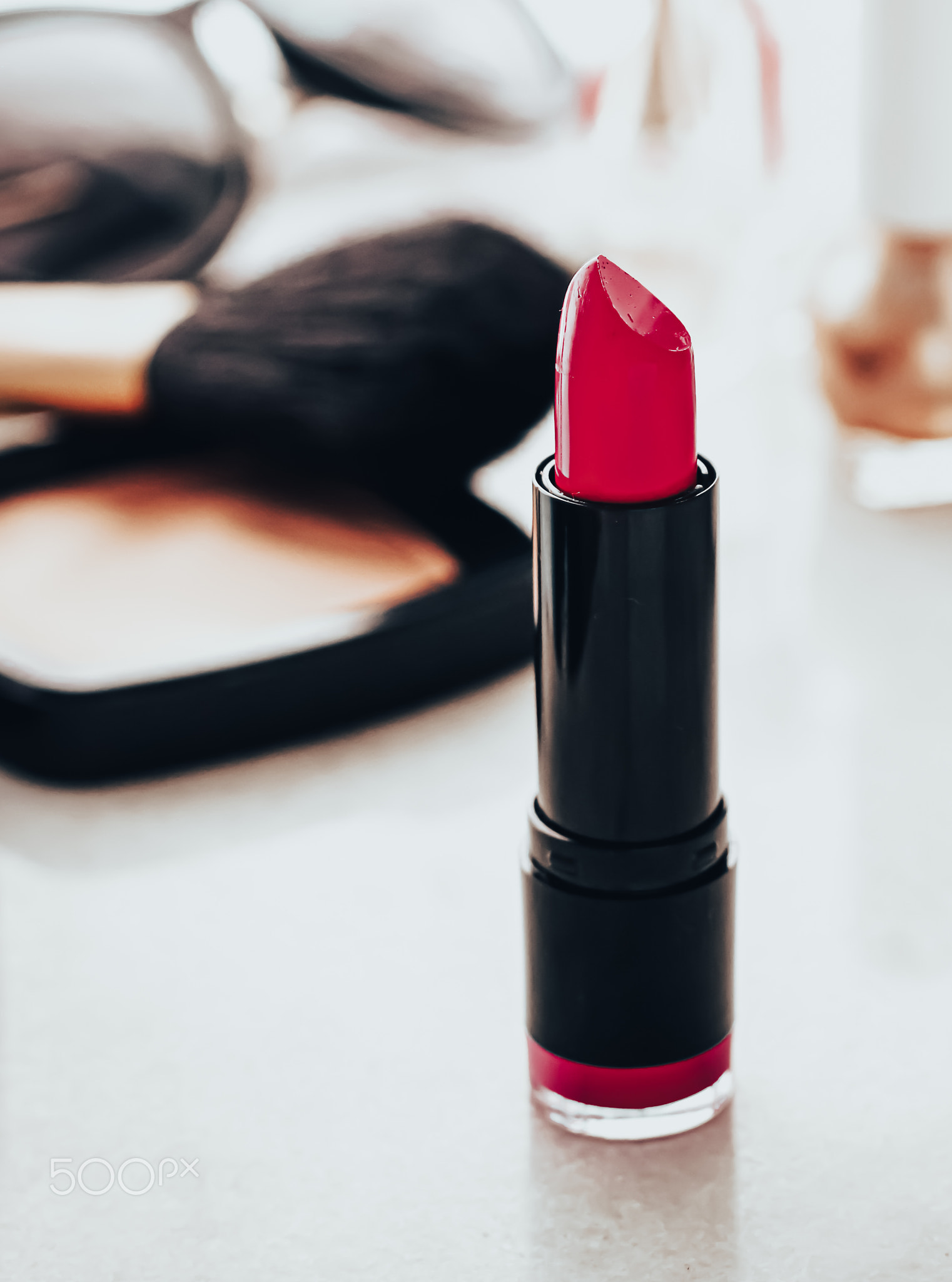 Beauty products and decorative cosmetics concept. Modern luxury make