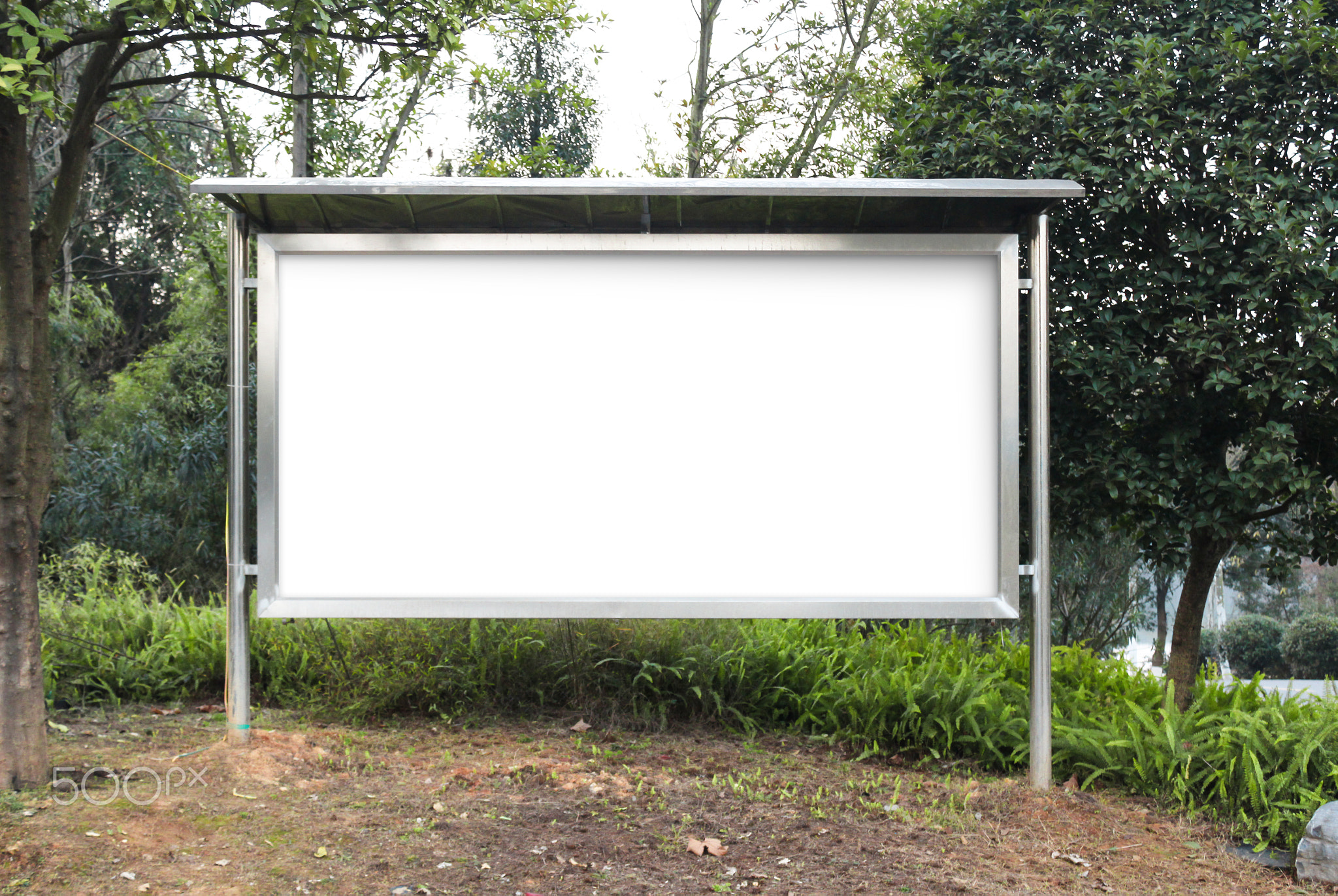 Mock up blank billboard outdoor advertising.