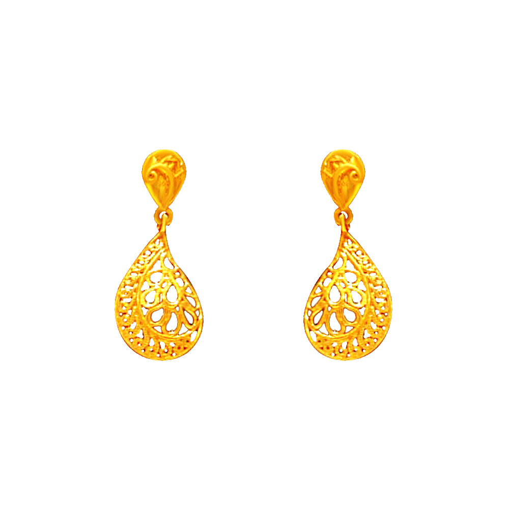 Purchase Latest Trending Gold Earrings Online in India at eJOHRI
