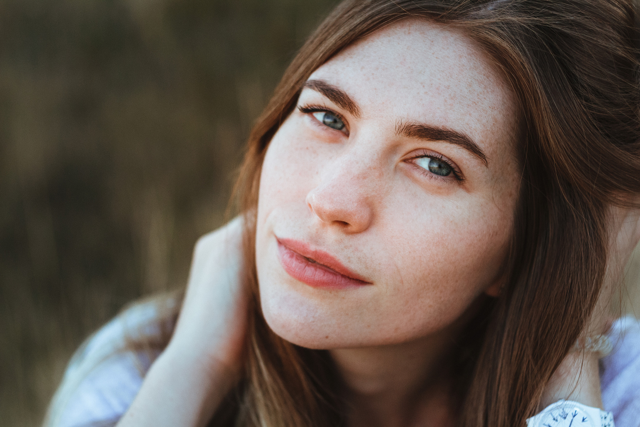 Natalia. Girl with freckles