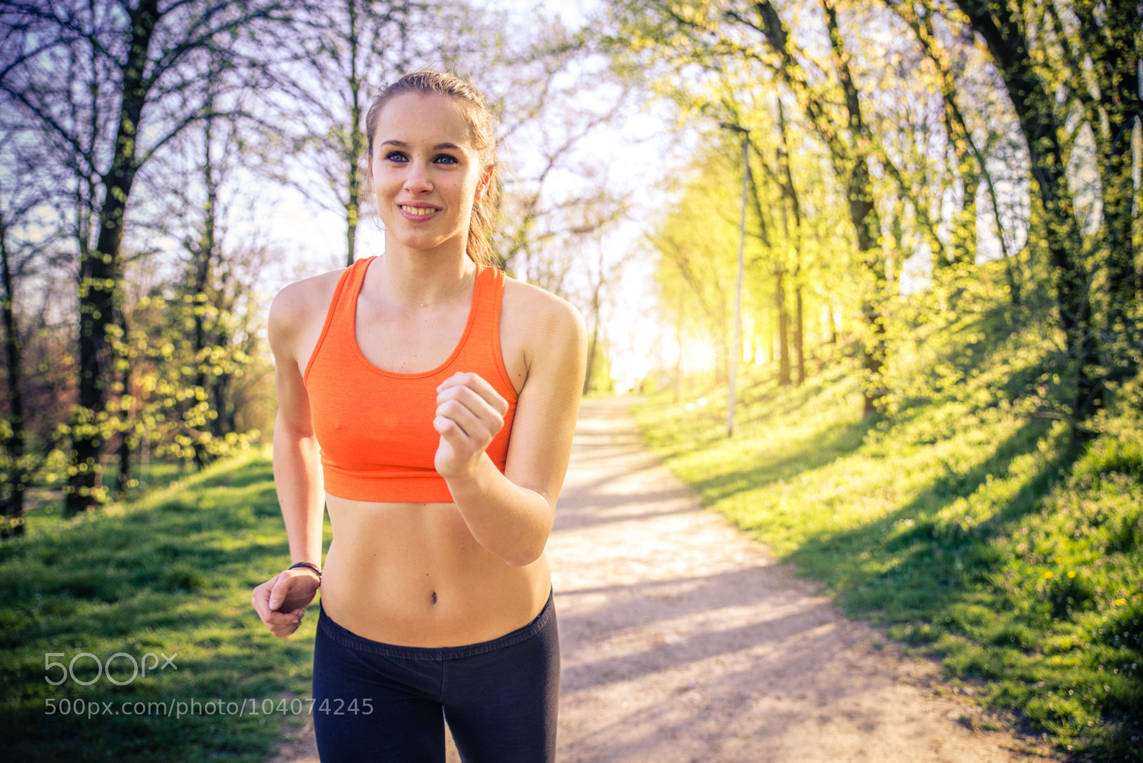 Nikon D610 sample photo. Woman jogging in a photography