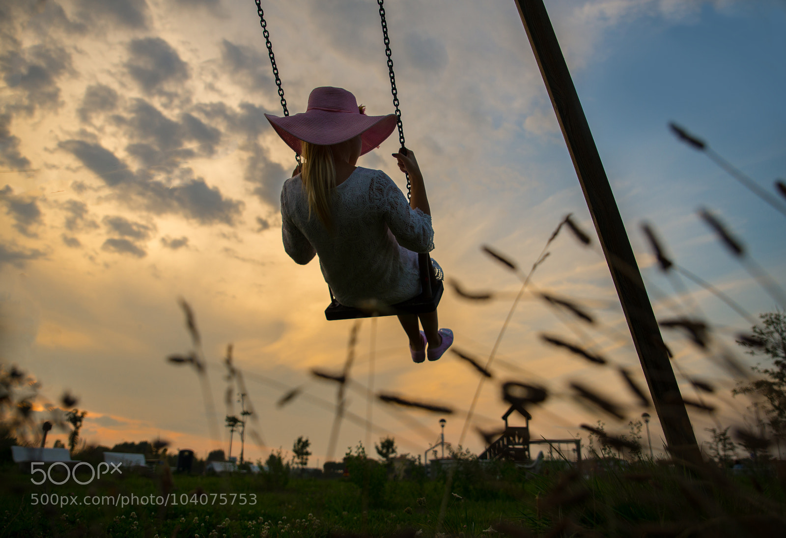 Nikon D610 sample photo. Girl on swing at photography