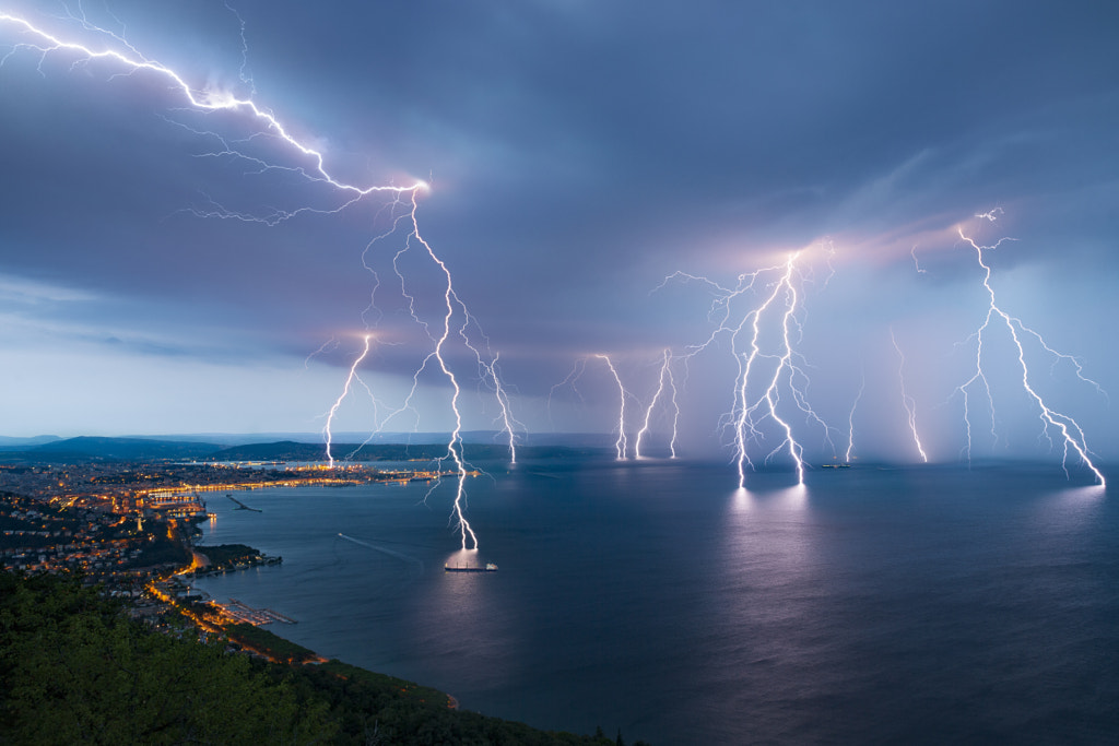 Sea Lightning Barrage by Jure Batagelj on 500px.com