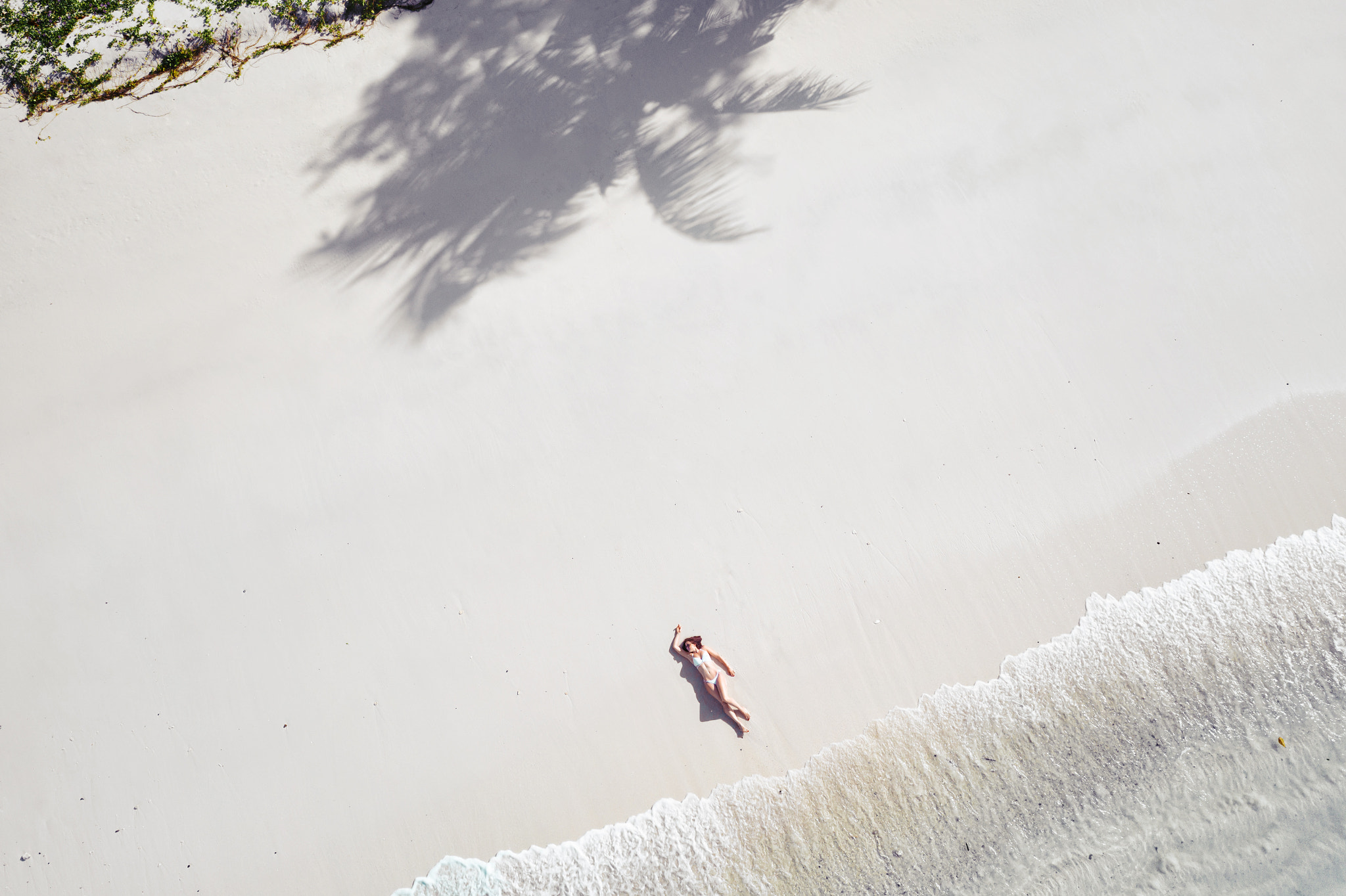 Alone on the beach