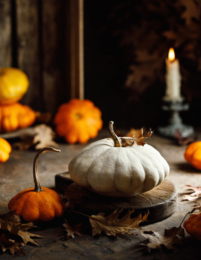 Autumn squash on rustic background by Kristina Shavratskaya on 500px.com