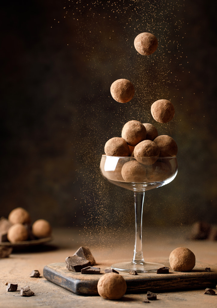 Chocolate truffles in a glass by Kristina Shavratskaya on 500px.com