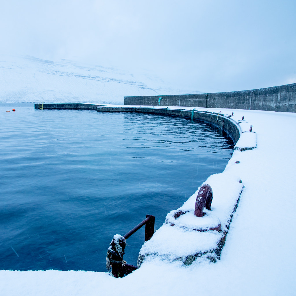 Syðrugøta Harbour in winter by James Currie on 500px.com